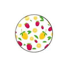 Strawberry Lemons Fruit Hat Clip Ball Marker by Askadina