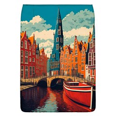 London England Bridge Europe Buildings Architecture Vintage Retro Town City Removable Flap Cover (l) by Maspions