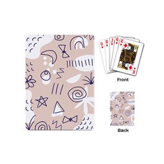 Abstract Leaf Nature Natural Beautiful Summer Pattern Playing Cards Single Design (mini) by Bedest