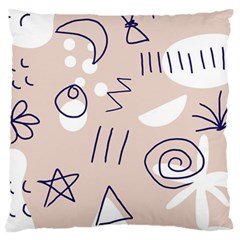 Abstract Leaf Nature Natural Beautiful Summer Pattern Standard Premium Plush Fleece Cushion Case (one Side) by Bedest