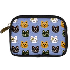 Cat Cat Background Animals Little Cat Pets Kittens Digital Camera Leather Case by Maspions