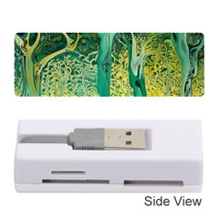 Trees Forest Mystical Forest Nature Junk Journal Scrapbooking Background Landscape Memory Card Reader (stick) by Maspions