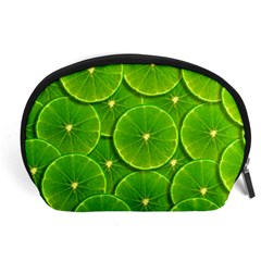Lime Textures Macro, Tropical Fruits, Citrus Fruits, Green Lemon Texture Accessory Pouch (large) by nateshop