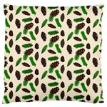 Spruce Sample Christmas Tree Branches Seamless Digital Texture Forest Nature Pattern Standard Premium Plush Fleece Cushion Case (One Side) Front