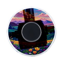 Field Valley Nature Meadows Flowers Dawn Landscape On-the-go Memory Card Reader by Maspions