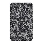 Rebel Life: Typography Black and White Pattern Memory Card Reader (Rectangular) Front