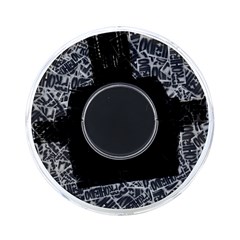 Rebel Life: Typography Black And White Pattern On-the-go Memory Card Reader by dflcprintsclothing