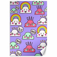 Cloud Seamless Pattern Canvas 24  X 36  by Apen