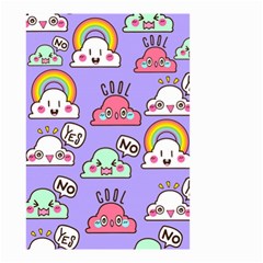 Cloud Seamless Pattern Small Garden Flag (two Sides) by Apen