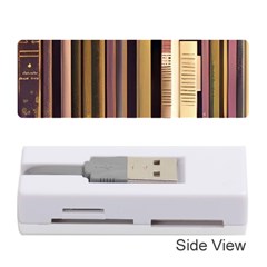 Books Bookshelves Office Fantasy Background Artwork Book Cover Apothecary Book Nook Literature Libra Memory Card Reader (stick) by Posterlux