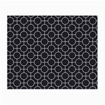 Geometric Pattern Design White Small Glasses Cloth (2 Sides) Back