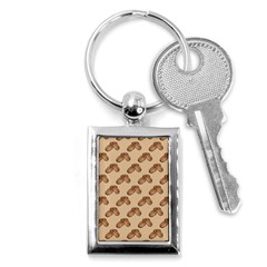 Coffee Beans Pattern Texture Key Chain (rectangle) by Maspions