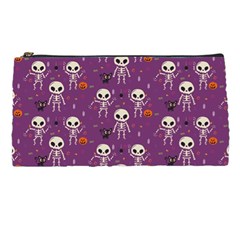 Skull Halloween Pattern Pencil Case by Maspions