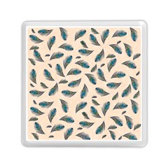 Background Palm Leaves Pattern Memory Card Reader (square) by Maspions