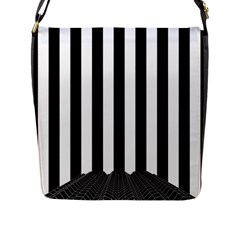Stripes Geometric Pattern Digital Art Art Abstract Abstract Art Flap Closure Messenger Bag (l) by Proyonanggan