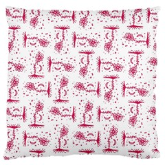 Fantasy Landscape Scene Sketchy Illustration Motif Pattern Wb Standard Premium Plush Fleece Cushion Case (one Side) by dflcprintsclothing