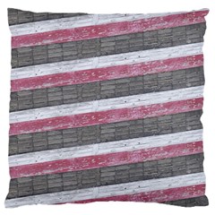 Vintage Vibrant Stripes Pattern Print Design Standard Premium Plush Fleece Cushion Case (one Side) by dflcprintsclothing
