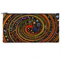 Swirl Vortex Emoji Cyclone Motion Art Pencil Case by Paksenen