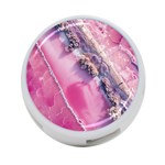 Texture Pink Pattern Paper Grunge 4-Port USB Hub (Two Sides) Back