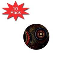 Abstract Geometric Pattern 1  Mini Buttons (10 Pack)  by Ndabl3x