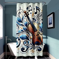 Cello Shower Curtain 36  X 72  (stall)  by RiverRootz