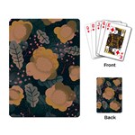 Flower Patterns Pattern Beige Green Playing Cards Single Design (Rectangle) Back