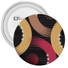 Circle Colorful Shine Line Pattern Geometric 3  Buttons by Proyonanggan