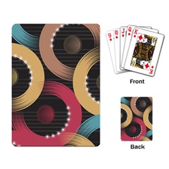 Circle Colorful Shine Line Pattern Geometric Playing Cards Single Design (rectangle) by Proyonanggan