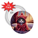 Cat 2 2.25  Buttons (10 pack)  Front