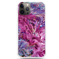 Fuchsia Blend Iphone 12 Pro Max Tpu Uv Print Case by kaleidomarblingart