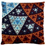 Fractal Triangle Geometric Abstract Pattern 16  Baby Flannel Cushion Case (Two Sides) Back