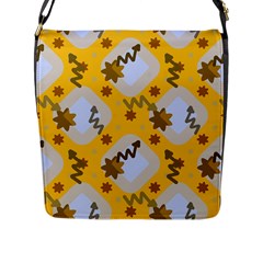 Art Pattern Design Background Flap Closure Messenger Bag (l) by Proyonanggan