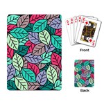 Pattern Leaves Background Nature Playing Cards Single Design (Rectangle) Back