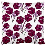 Flowers Pattern Background Nature Standard Premium Plush Fleece Cushion Case (Two Sides) Back