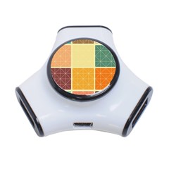 Square Cube Shape Colourful 3-port Usb Hub by Proyonanggan