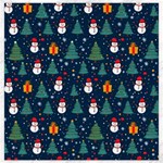 Snow Snowman Tree Christmas Tree Canvas 12  x 12  11.4 x11.56  Canvas - 1