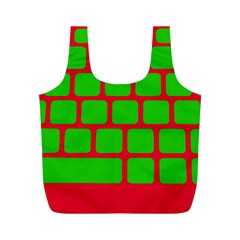 Keyboard Keys Computer Input Pc Full Print Recycle Bag (m) by Ravend