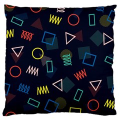 Memphis Seamless Patterns Abstract Jumble Textures Standard Premium Plush Fleece Cushion Case (one Side) by Hannah976