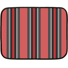 Rosa Grau Streifen Fleece Blanket (mini) by 2607694c