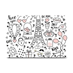 Big Collection With Hand Drawn Objects Valentines Day Plate Mats by Bedest