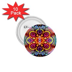 Pink Florales Muster 1 75  Buttons (10 Pack) by 2607694c