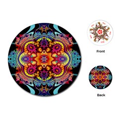 Lila Floral Blume Playing Cards Single Design (round) by 2607694c