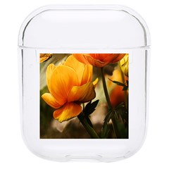 Yellow Butterfly Flower Hard Pc Airpods 1/2 Case by Azkajaya