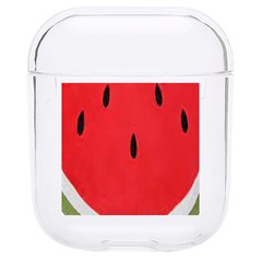 Watermelon Pillow Fluffy Hard Pc Airpods 1/2 Case by Azkajaya