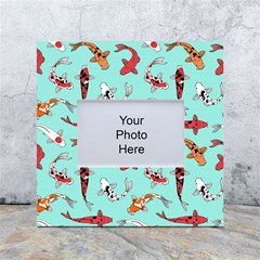 Pattern With Koi Fishes White Box Photo Frame 4  X 6  by Ket1n9