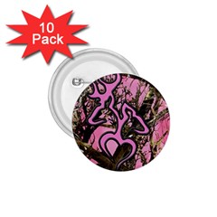Pink Browning Deer Glitter Camo Camouflage 1 75  Buttons (10 Pack) by Loisa77