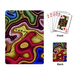 Chaos Unknown Unfamiliar Strange Playing Cards Single Design (rectangle) by Paksenen