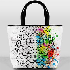 Brain Mind Psychology Idea Drawing Bucket Bag by Loisa77