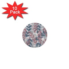 Leaves Pattern Background Nature 1  Mini Buttons (10 Pack)  by Loisa77