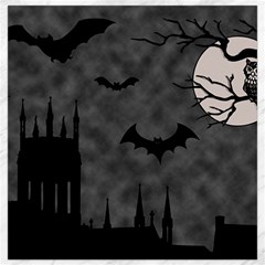 Halloween Background Halloween Scene Canvas 16  X 16  by Ket1n9